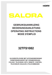 Salora 32TFS1002 Gebruiksaanwijzing