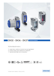 KROHNE DK34 Technische Instructies