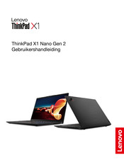 Lenovo ThinkPad X1 Nano Gen 2 Gebruikershandleiding