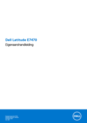 Dell Latitude E7470 Handleiding