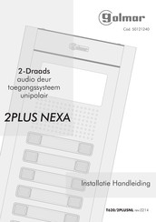 golmar 2PLUS NEXA Installatiehandleiding