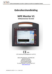 MDOLORIS MEDICAL SYSTEMS NIPE Monitor V1 Gebruikershandleiding