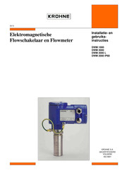 KROHNE DWM 2000 IP68 Installatie- En Gebruikersinstructies