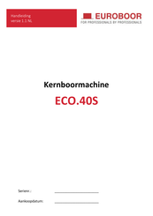 Euroboor ECO.40S Handleiding