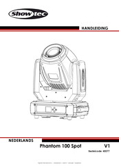 SHOWTEC Phantom 100 Spot Handleiding