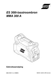 ESAB ES 300i Gebruiksaanwijzing