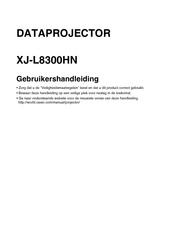 Casio XJ-L8300HN Gebruikershandleiding