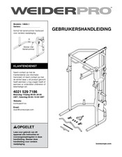 Weider Pro 14933.1 Gebruikershandleiding