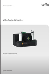 Wilo DrainLift SANI-L Series Inbouw- En Bedieningsvoorschriften