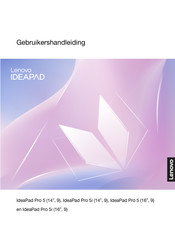 Lenovo IdeaPad Pro 5 14AHP9 U1 Gebruikershandleiding