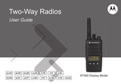 Motorola Solutions XT460 Display Model Gebruikershandleiding