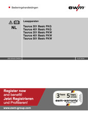 EWM Taurus 351 Basic FKG Bedieningshandleidingen