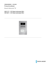 Busch-Jaeger Busch-Welcome IP H81363P2-A-03 Producthandleiding