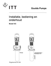 ITT Goulds VIC-T Handleiding Voor Installatie, Bediening En Onderhoud