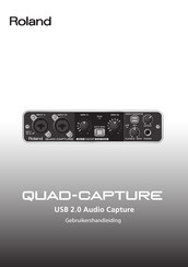 Roland QUAD-CAPTURE Gebruikershandleiding