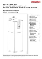 Stiebel Eltron WPC 7 cool Gebruiks- En Montage-Aanwijzing