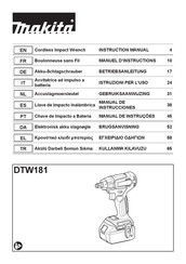 Makita DTW181 Gebruiksaanwijzing