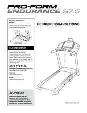 Pro-Form ENDURANCE S7.5 Gebruikershandleiding