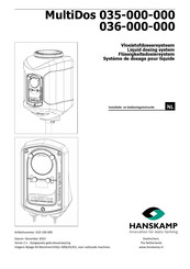 Hanskamp MultiDos 036-000-000 Installatie- En Bedieningsinstructies