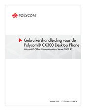 Polycom CX300 Gebruikershandleiding