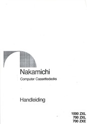 Nakamichi 700 ZXE Handleiding