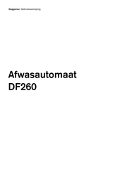 Gaggenau DF 260 Gebruiksaanwijzing