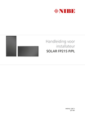 Nibe SOLAR FP215 P Handleiding Voor Installateur