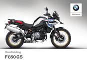 BMW Motorrad F 850 GS 2017 Handleiding