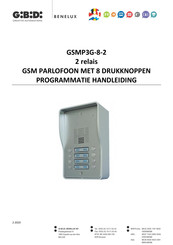 GiBiDi GSMP3G-8-2 Handleiding