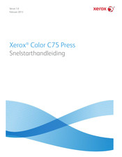Xerox Color C75 Press Handleiding