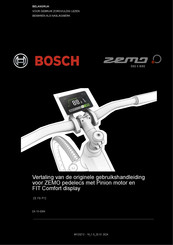 Bosch ZEMO ZE FS P12 Gebruikshandleiding