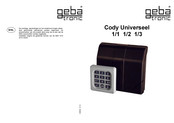 Geba Tronic Cody Universeel 1/1 Gebruiksaanwijzing