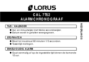 LORUS 7T62 Gebruiksaanwijzing