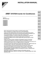 Daikin FXAQ63PV1 Installatiehandleiding