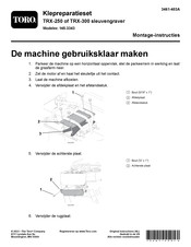 Toro TRX-300 Montagehandleiding