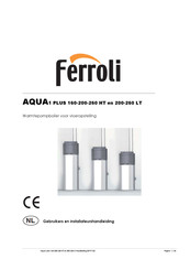 Ferroli AQUA1 PLUS 200 LT Installatiehandleiding