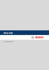 Bosch DCU 220 Gebruikershandboek