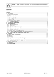 Visonic MCR-308 Gebruikershandleiding