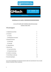 GM-Outdoor GMtech GM2020 Handleiding