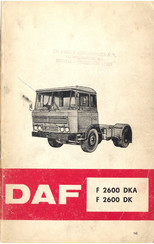 DAF F 2600 DK Series 1969 Instructieboekje