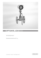 KROHNE OPTISWIRL 4200 Handboek