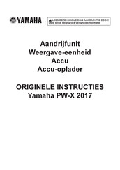 Yamaha PW-X Instructies