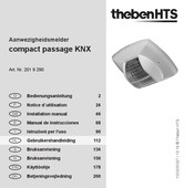 Theben HTS compact passage KNX Gebruikershandleiding