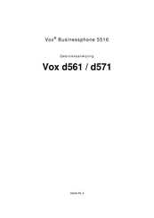 Vox Businessphone 5510 Gebruiksaanwijzing