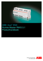 ABB i-bus KNX Ruimte Master RM/S 3.1 Producthandleiding