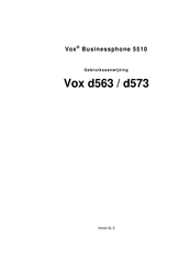 Vox Businessphone 5510 Gebruiksaanwijzing