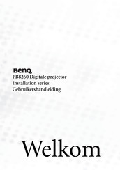 BenQ PB8260 Gebruikershandleiding