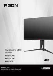 AOC AG275QZ/EU Handleiding