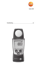 TESTO 540 Handleiding