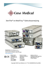 Case Medical MediTray Gebruiksaanwijzing